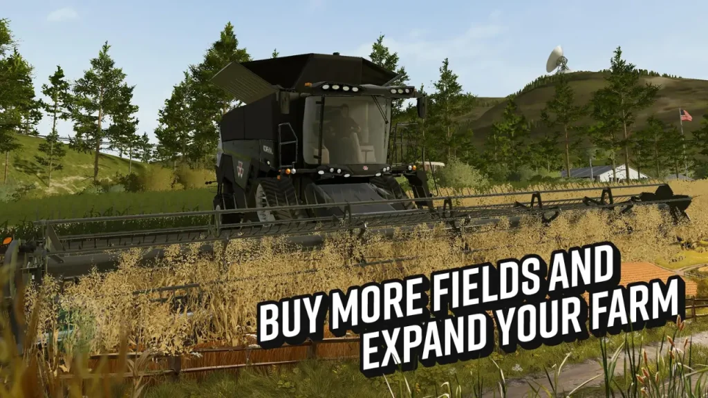 Farming Simulator 20 APK İndir Daha Fazla Tarla Satın Al ve Çiftliği Genişlet Arayüzü