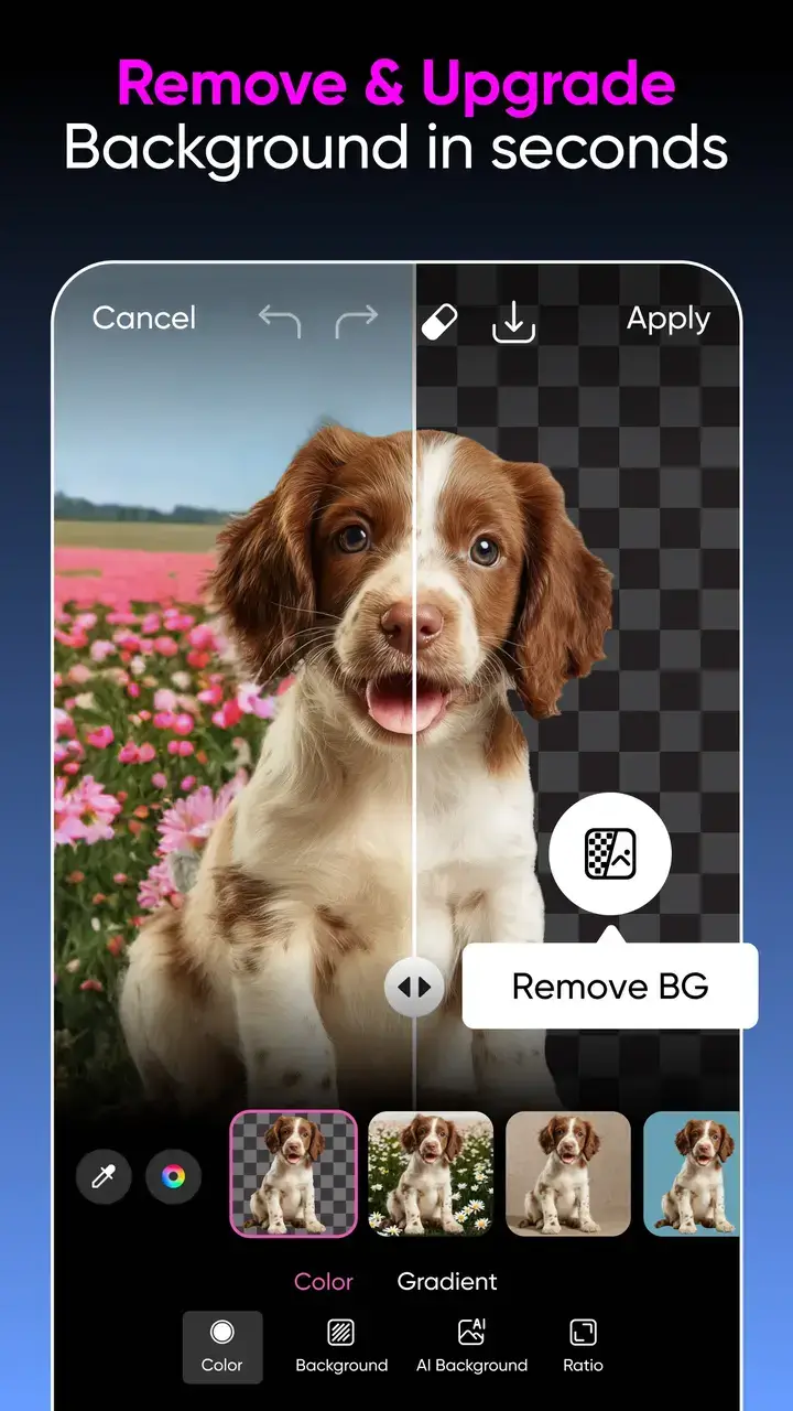 Picsart Gold MOD APK İndir remove background screenshot