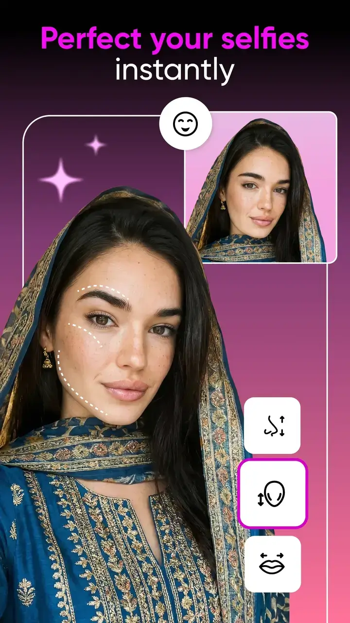 Picsart MOD APK İndir Perfect Your Selfie instantly